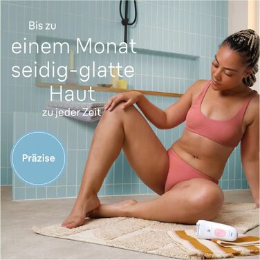 Епілятор Braun Silk-épil 5 (5-060) для жінок, водонепроникний пристрій для тривалої депіляції з тримером, пілінговою насадкою та бритвою, білий/рожевий