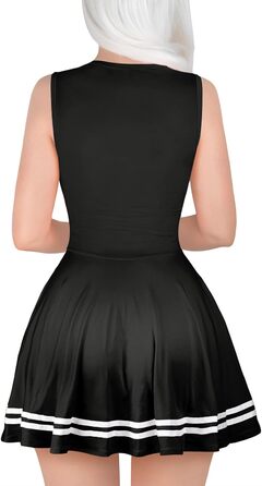 Чорний боді-міні з безрукавною конструкцією LittleForBig, XXL, для дорослих