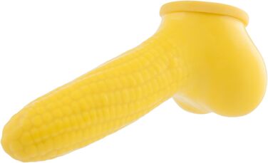 Штучний презерватив-накладка на пеніс з дизайном кукурудзи (13 см)