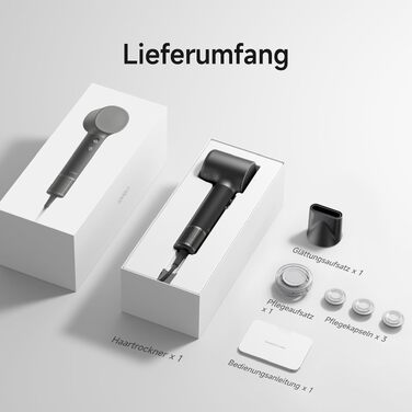 Фен для волосся Laifen Neo Special з інфузією олії, режим догляду 58°C, мотор 110 000 об/хв, іонізація 200М, колір Шампань/Онікс