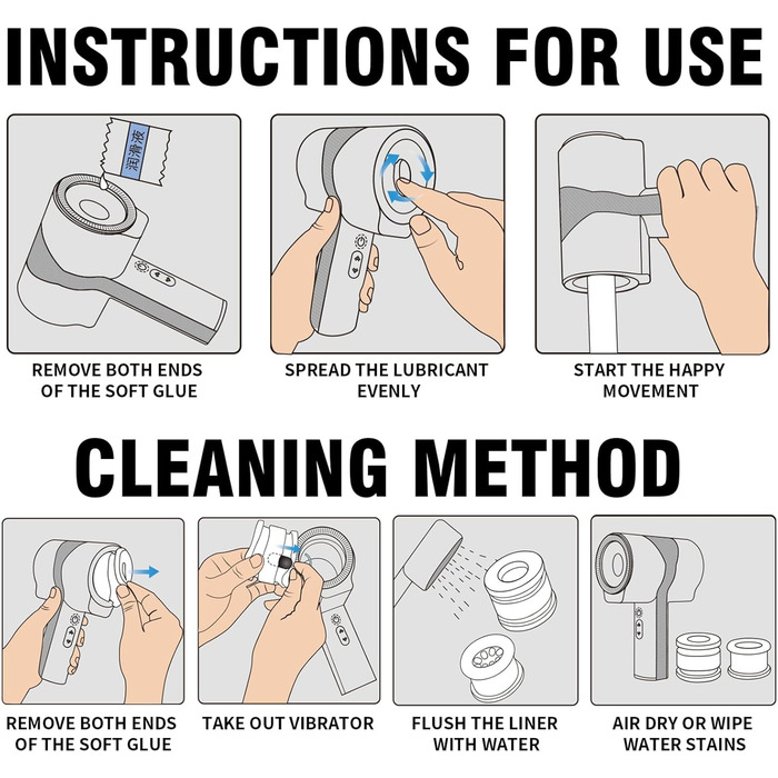 Електричний масажер для чоловіків TDLPlus з 7 режимами вібрації та телескопічним ротаційним механізмом