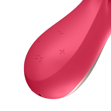 Вібратор для точки G Satisfyer, червоний, 19 см, силікон