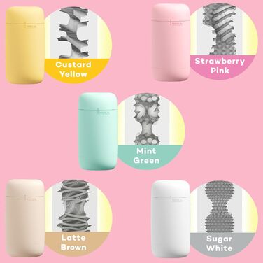 Мастурбатор Tenga Puffy Erdbeerrosa - клубнично-рожевий, 16,5 см