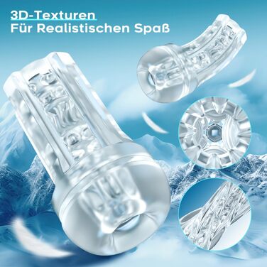 Масажер для чоловіків з 10 вібраціями та 10 режимами всмоктування, реалістична вагіна, іграшка для самостійного сексу