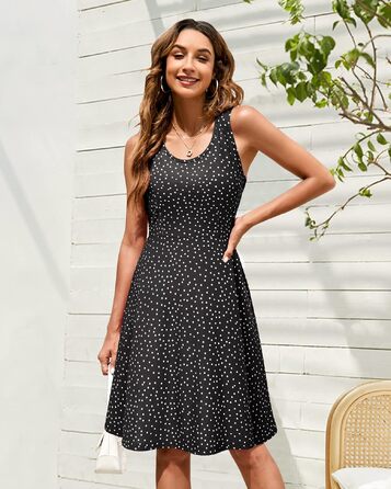 Літня жіноча сукня STYLEWORD maxi в стилі бохо з коротким рукавом, квітковий принт у горошок, колір винний