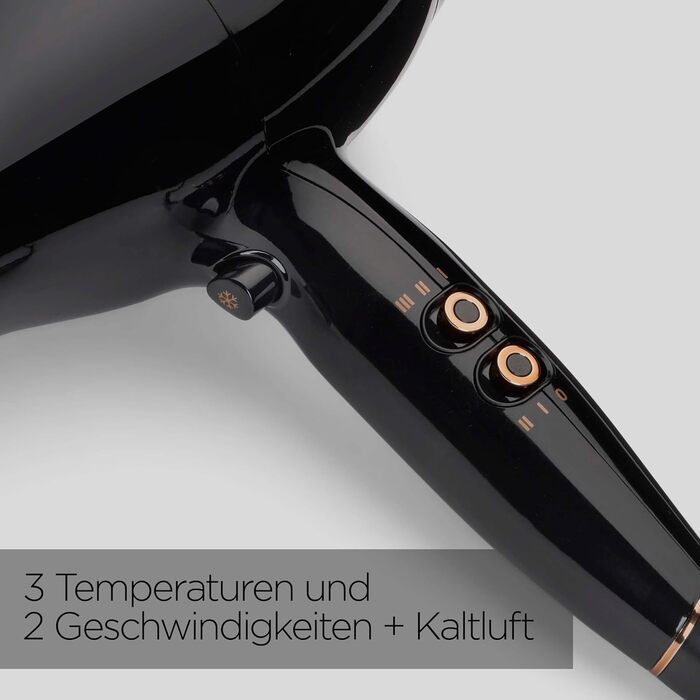 Професійний фен для волосся BaByliss Pro Power 2300W з іонізацією, AC-двигуном та антифриз-ефектом, чорний, D5245E EU