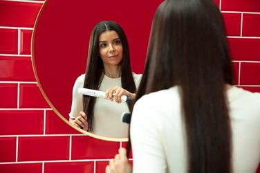 Випрямляч для волосся Remington Shine Therapy S8550 з керамічним покриттям, аргановою олією та вітаміном E, LCD-дисплей, 150-230°C