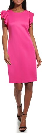 Сукня Tommy Hilfiger жіноча з короткими рукавами-воланами Fuchsia, розмір 44