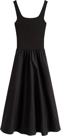 Сукня Tommy Hilfiger Rib Midi Fit & Flare чорна жіноча
