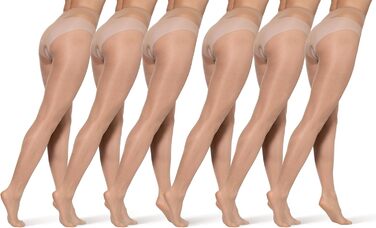 Шкарпетки-гольфи BANANALU 20 Den з відкритим кроком (M, Honey - набір 6 шт.)