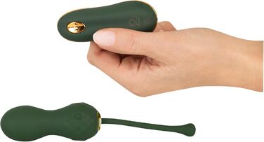 Вібратор для інтимної зони Emerald Love Luxurious Rabbit Grün/Gold, 3,0-4,1 см (Liebeskugeln)