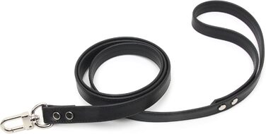 Чокер з кільцем Lalatia для жінок: шкіряний чокер, чорний колір, срібна фурнітура