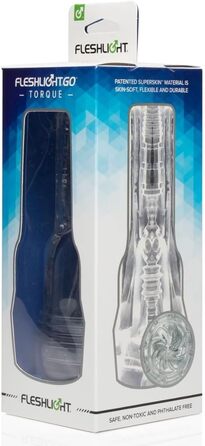 Fleshlight GO Torque - Реалістичний мастурбатор з SuperSkin, секс-іграшка