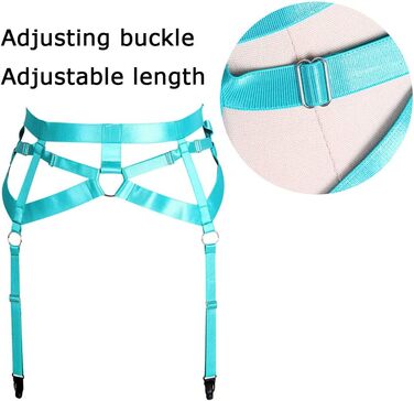 Жіночий корсет-накидка в стилі панк з 4 кліпсами, набір шнурів, шкарпетки Харадзюку, універсальний розмір, смарагдовий