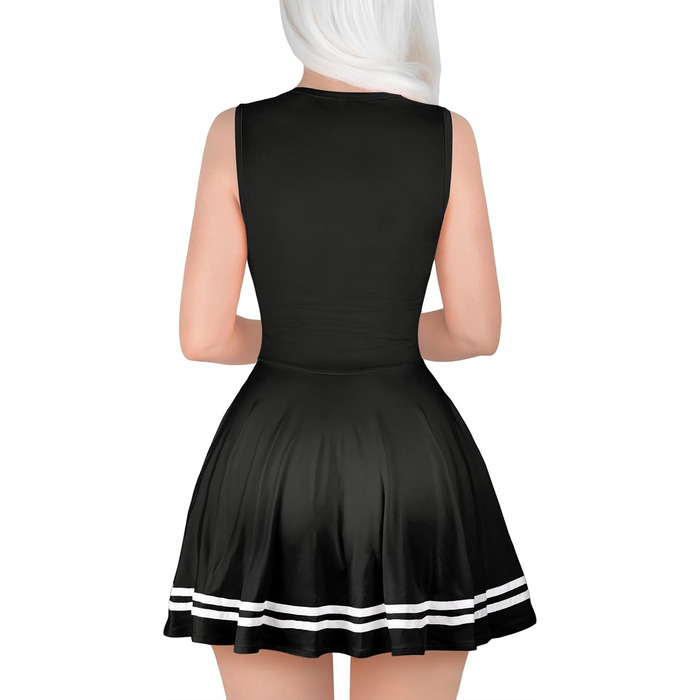 Чорний боді-міні з безрукавною конструкцією LittleForBig, XXL, для дорослих