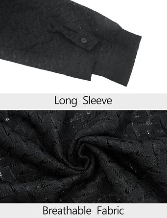 Футболка AIEOE для чоловіків, сітка, прозора, чорна (L)