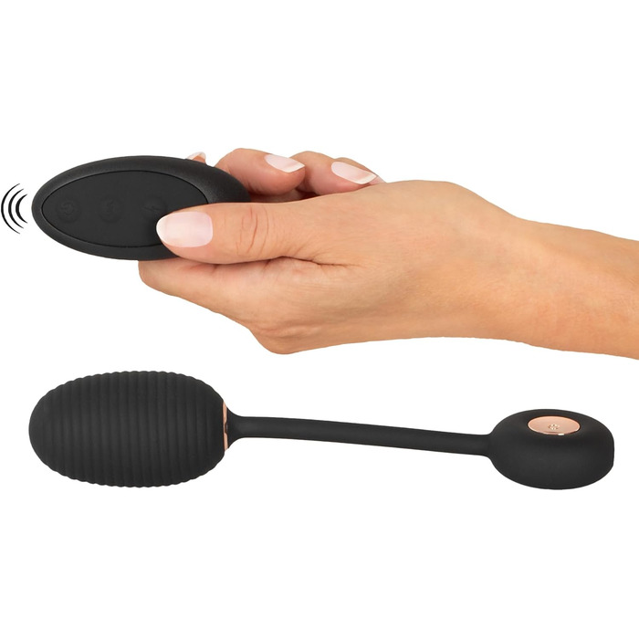 Вібратор для вагіни Intense Rabbit Schwarz, 4,3 см (Яйце-вібратор)