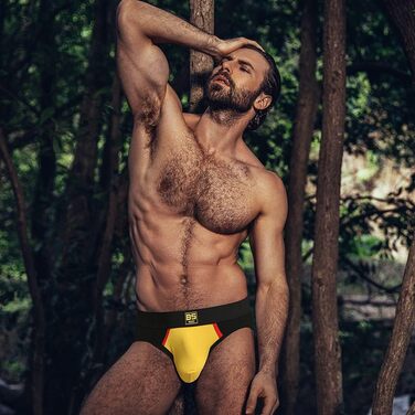 Чоловіча білизна BSHETR: 3/5 шт. в упаковці, мереживний матеріал, низька талія, яскраві кольори, м'яка, швидковисихаюча, контрастна білизна (XL, R026)