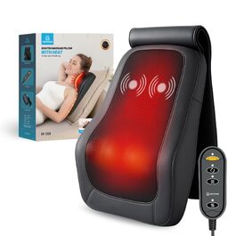 Масажер для шиї та спини COMFIER: Shiatsu 4D розминаючий масажер з підігрівом для ніг та м'язів, чорний