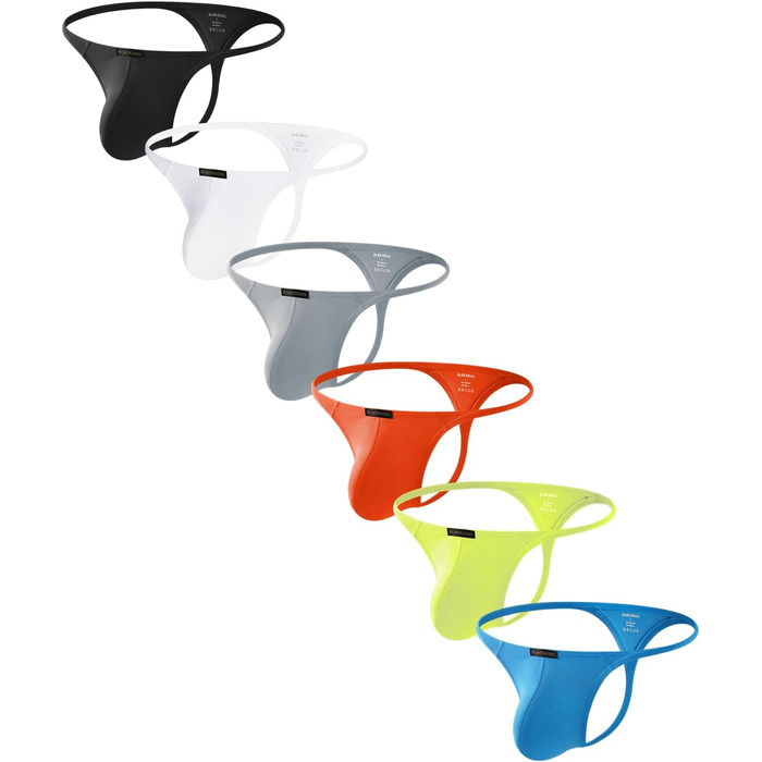 Танга чоловічі Casey Kevin (XL, багатоколірні) - 6 шт. у пакунку