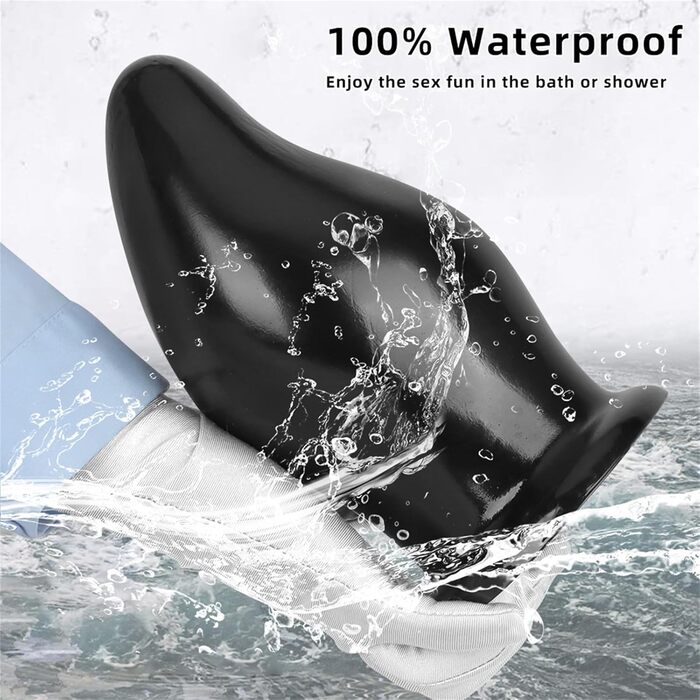 Анальний плагін великого розміру (L, чорний) для чоловіків та жінок - SM іграшка для анального сексу