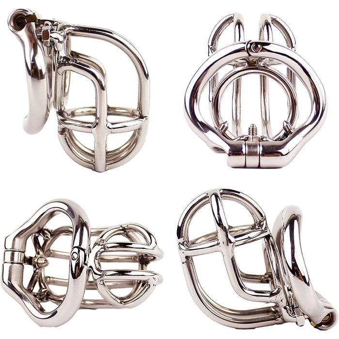 Металевий кайдан для статевого члена з нержавіючої сталі, 57 мм, срібний. Кайдан для статевого члена, пристрій для контролю, сексуальні іграшки для чоловіків.