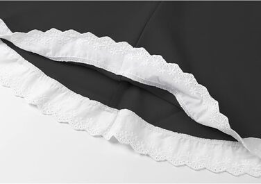 Костюм горничної MaxToonrain: Французьке плаття в стилі аніме Лоліта, костюм для жінок та дівчат (Чорний-Аліс, 6 шт., L)