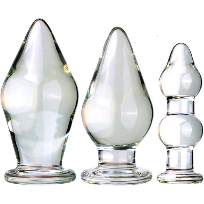 Скляний анальний плагін Hrekssi XXL (діаметр 45/75/80 мм) - для чоловіків та жінок