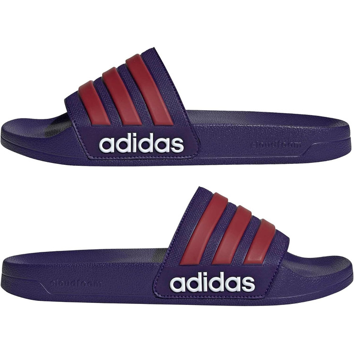 Слишовепці Adidas Adilette Shower Velcro (Collegiate Purple / Team Victory Red / Ftwr White), розмір 50 EU
