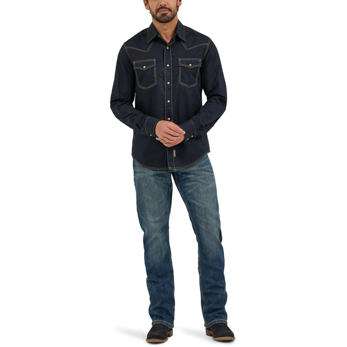Чоловічі джинси Wrangler Layton Wlt77lyt, сині, розмір 32W / 32L