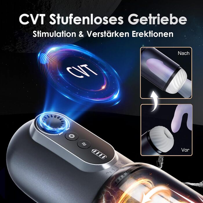 Електричний мастурбатор для чоловіків з телескопічною конструкцією, 5 режимів, вібрація, секс-іграшка