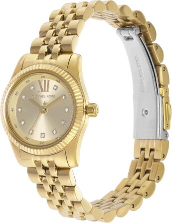 Жіночий годинник Michael Kors Lexington, 26мм, кварцовий механізм, сталевий браслет золотистого кольору