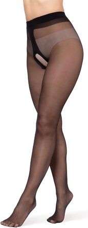 Чоловічі колготки BANANALU 20 Den з відкритим кроком, XL, Чорний - 3 шт.