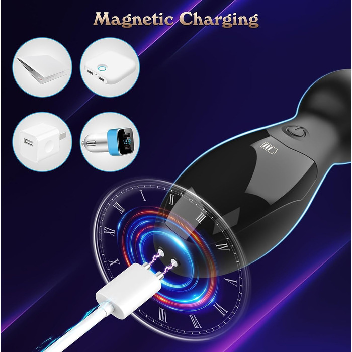 Вібруючий анальний плаг, кулі, масажер простати, вібруючий аналізатор, чоловічий мастурбатор, секс-іграшка для дорослих, 9 режимів вібрації, з 2 кільцями для чоловіків