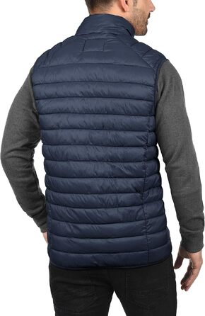 Чоловічий стібаний жилет BLEND BHNille Outdoor темно-синього кольору, розмір L