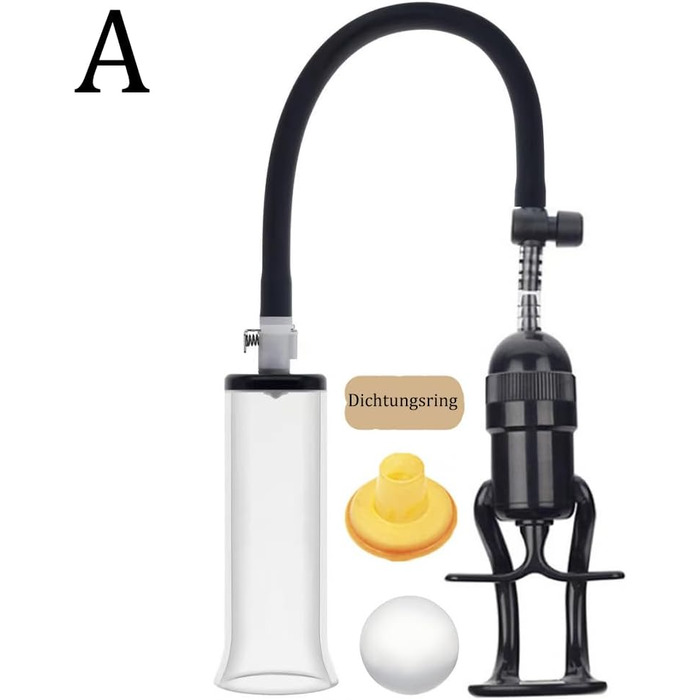 Насос для збільшення пеніса Jpsor 2-в-1 з ручкою та кільцем, SM-іграшка для чоловіків