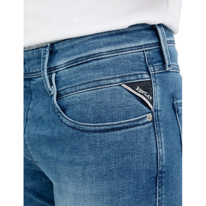 Чоловічі джинси Replay Anbass Slim-Fit з Comfort Stretch, колір Medium Blue, розмір 34W/32L