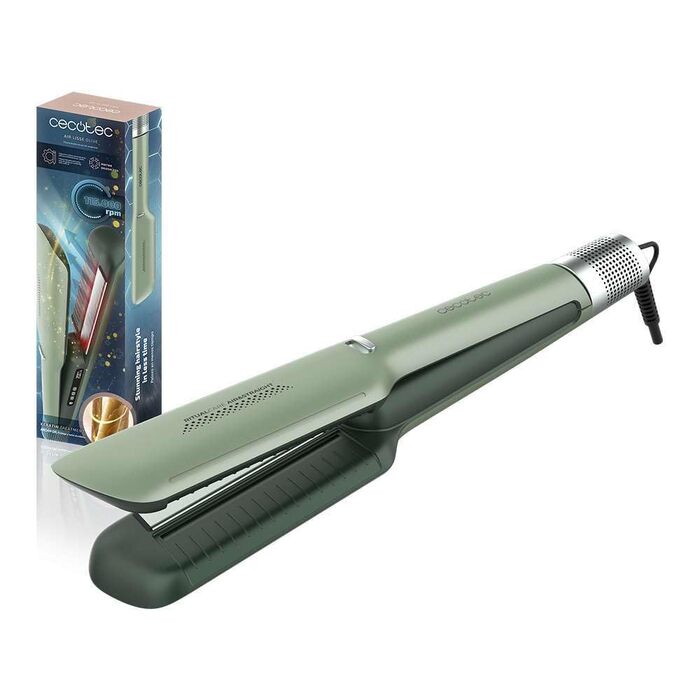 Стайлер-випрямляч для волосся Cecotec Air Lisse Olive з функцією обдуву, 3 режими роботи, іонізація, температура 100-230°C