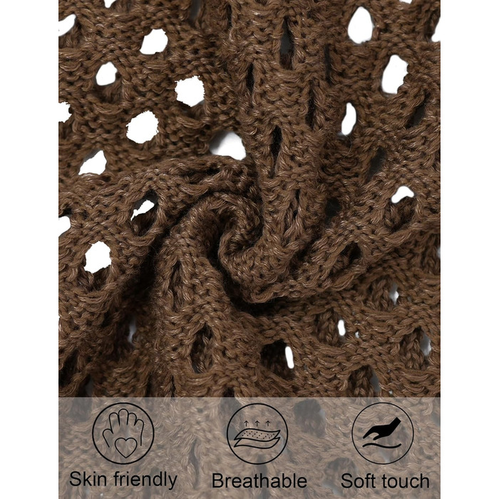 Костюм чоловічий сітчастий AIEOE 2-частинний: шорти та сорочка, розмір M-3X (XXL), колір коричневий