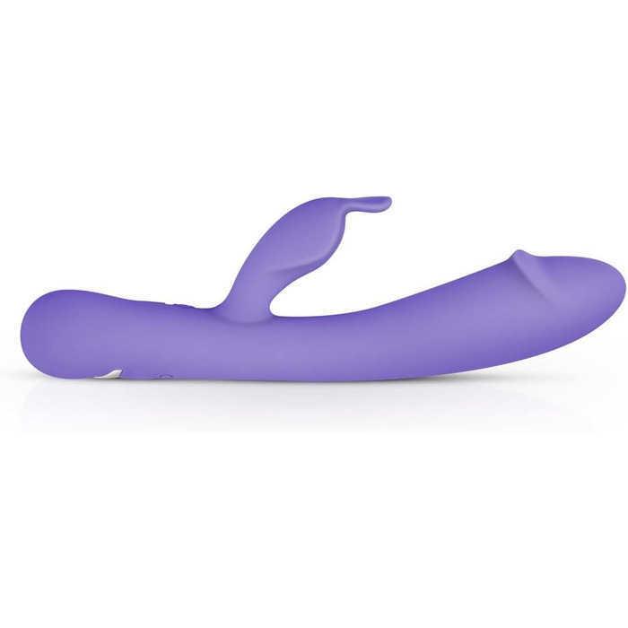 Вібратор для жінок Rabbit Trix з ергономічним дизайном, перезаряжається, водонепроникний (фіолетовий)