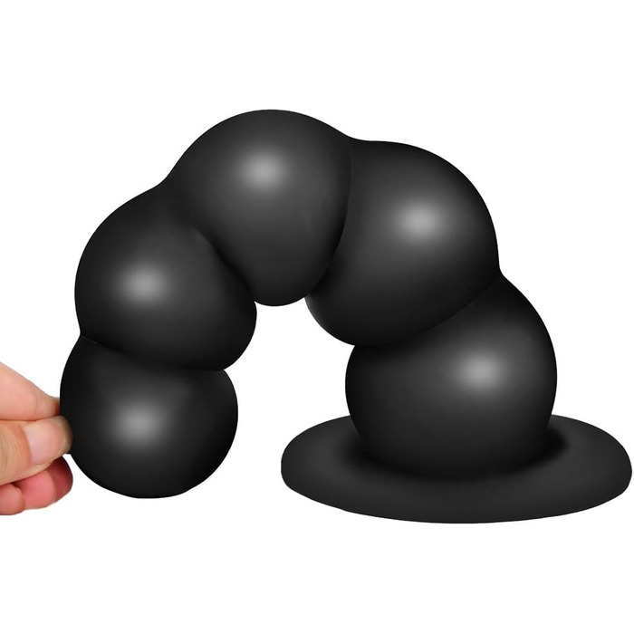 Анал-пробка Roluck з 5 кулями та присоском - іграшка для дорослих (L)