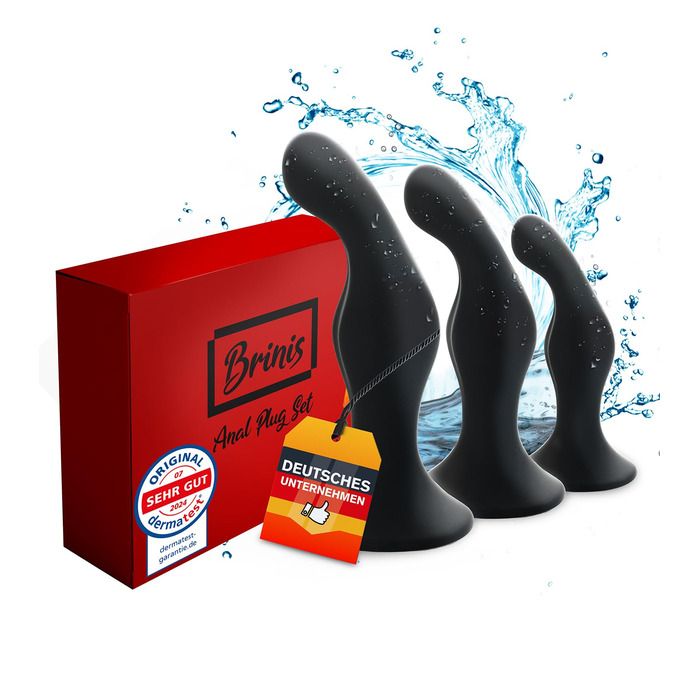 Набір анальних пробок 3 шт. преміум якості з гіпоалергенного силікону для чоловіків та жінок, вібратор для стимуляції, для початківців та досвідчених