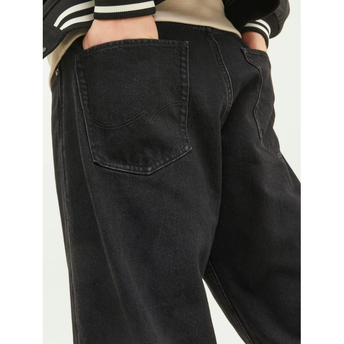 Чоловічі широкі джинси Jack & Jones JJIALEX Baggy Fit, чорний денім, 30W / 32L