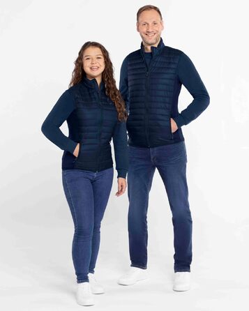 Чоловічий утеплений жилет JAKO Corporate Teamwear з еластичними вставками, синій, розмір XL