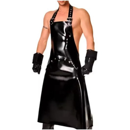 Комбінезон латексний чоловічий TTANYYUINGOU, чорний, для косплею, розмір S