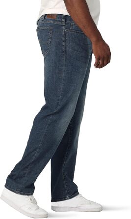 Чоловічі джинси Lee Extreme Motion Relaxed Straight Big and Tall, колір Maddox, розмір 44W / 32L