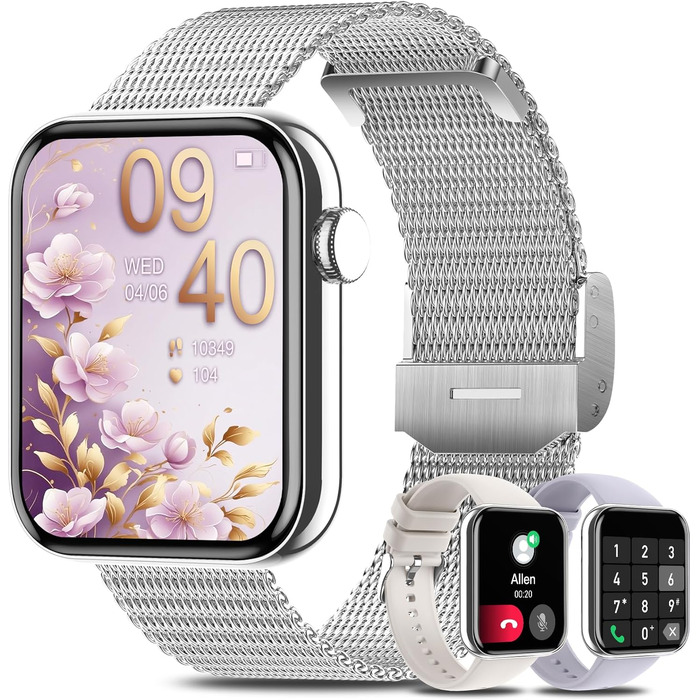Смарт-годинник I52 Smartwatch сріблястого кольору, водонепроникний фітнес-трекер