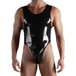 Латексний боді для чоловіків VIYOLI, білий, розмір L