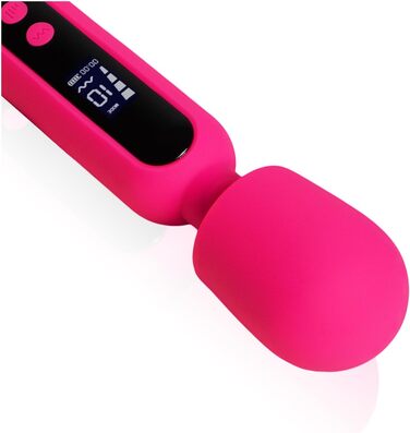 Вібратор 'THE ROCK XL' 23,5 см з дисплеєм - Масажер для жінок з преміум-силікону. Іграшки для дорослих, для пар, дildo, Magic Wand Pink