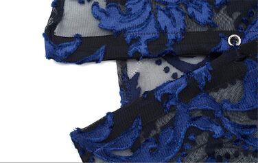 Прозора сорочка для чоловіків Bollrllr з мереживом, 2XL | Сорочка з прозорим мереживом для вечірок